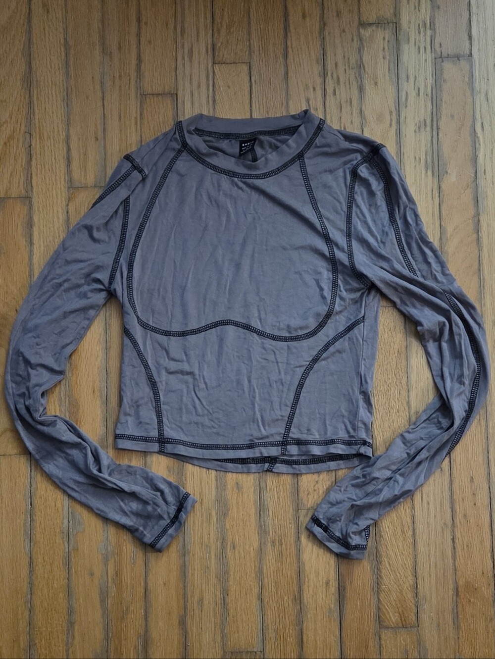 Taupe Long Sleeve Cropped Shirt XS/S